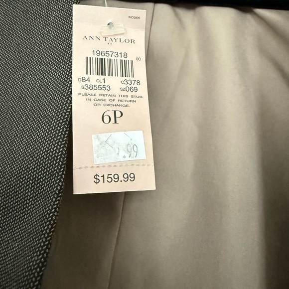 NWT Ann Taylor Dark Brown Blazer - Picture 3 of 5